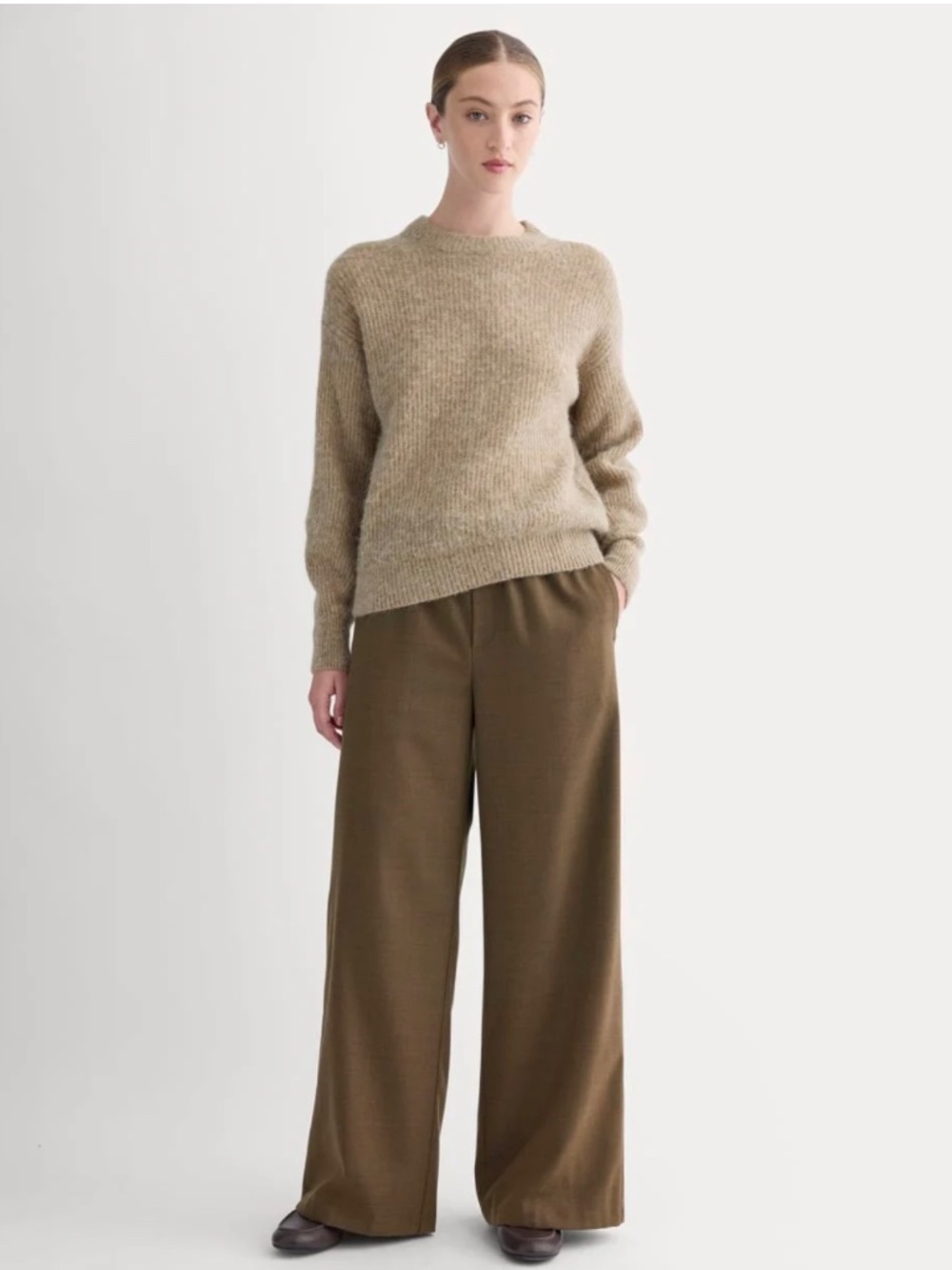 Everlane Pull on Trouser pant with drawstring - Picture 1 of 3